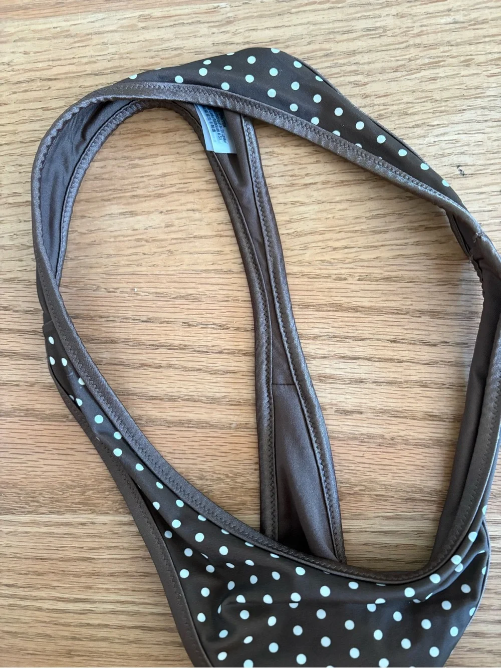 Frankie's Bikinis Brown with White Polka Dot Bikini - Picture 2 of 4